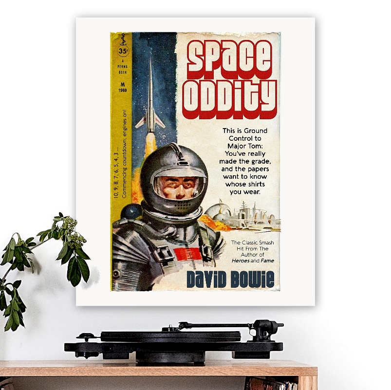 David Bowie-inspired 'Space Oddity' Art Print