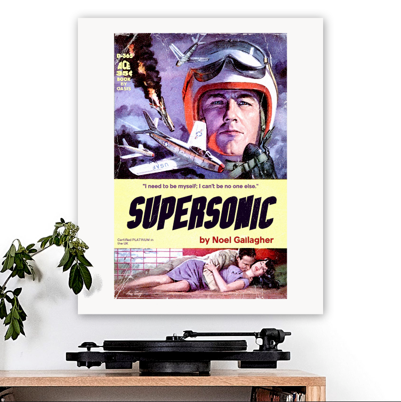 Oasis-inspired 'Supersonic' Art Print