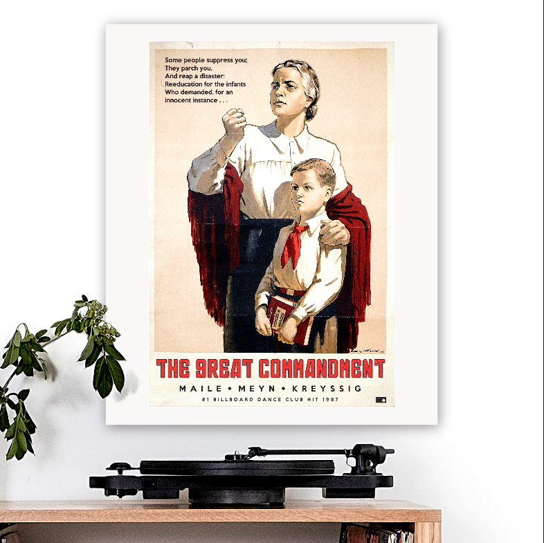 Camouflage-inspired 'The Great Commandment' Art Print