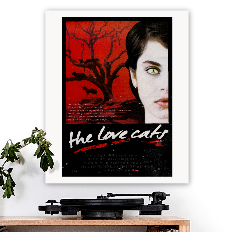 The Cure-inspired 'The Love Cats' Art Print