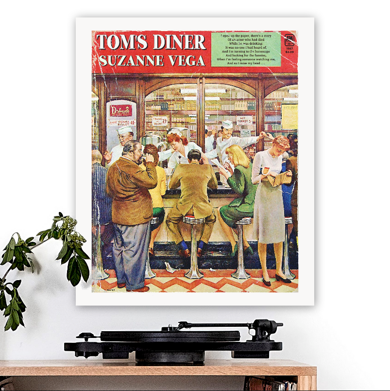 Suzanne Vega-inspired 'Tom's Diner' Art Print