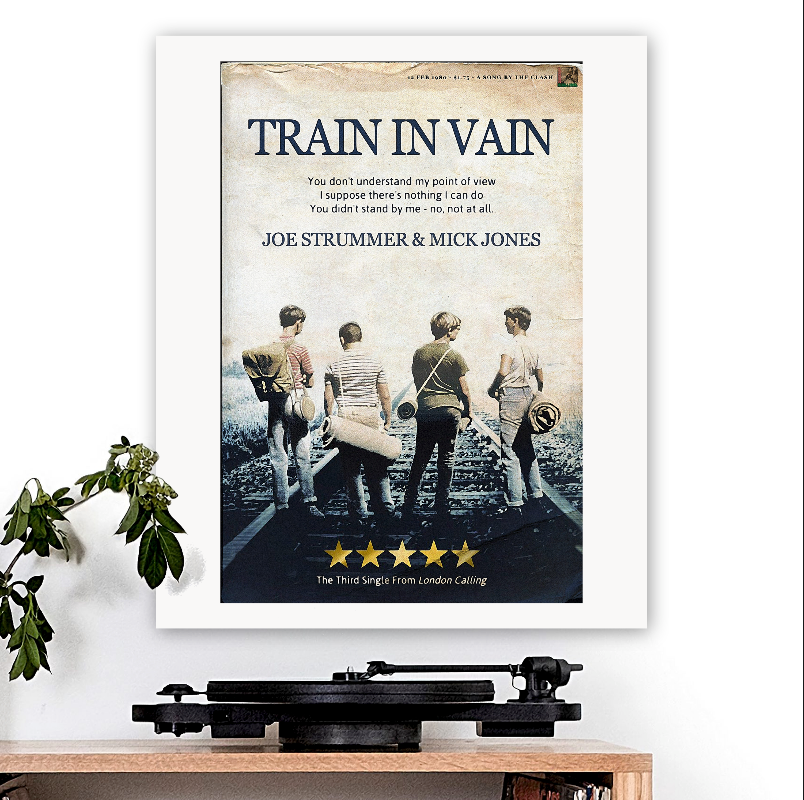 The Clash-inspired 'Train In Vain' Art Print