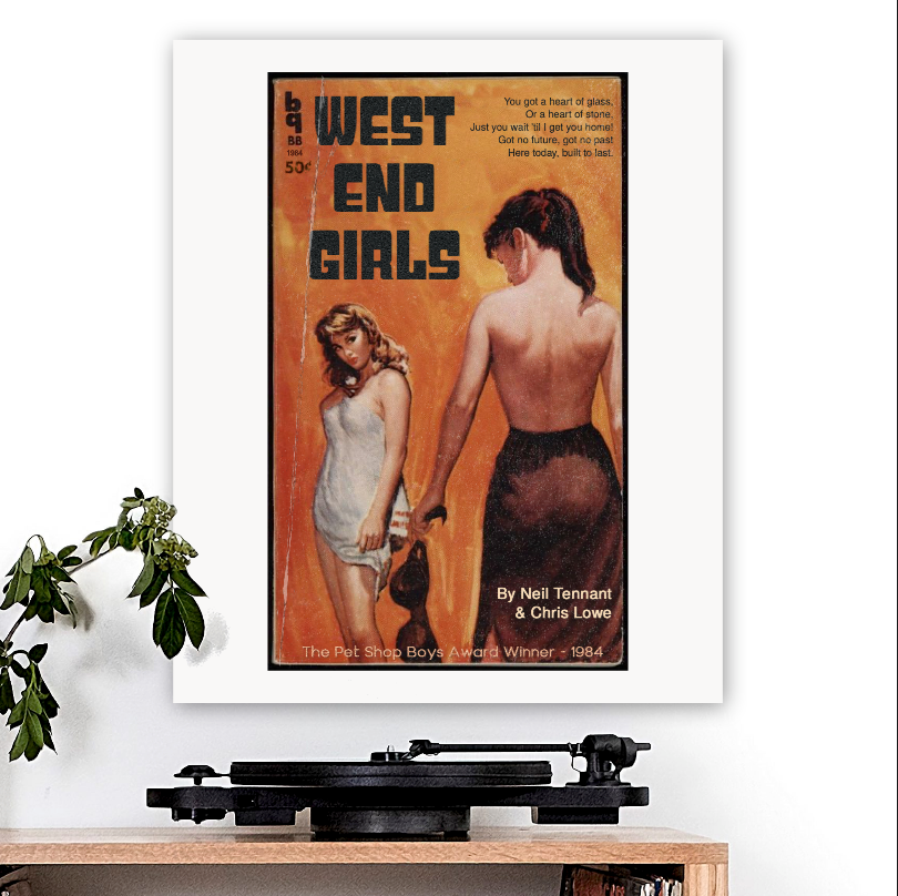 Pet Shop Boys-inspired 'West End Girls' v1 Art Print