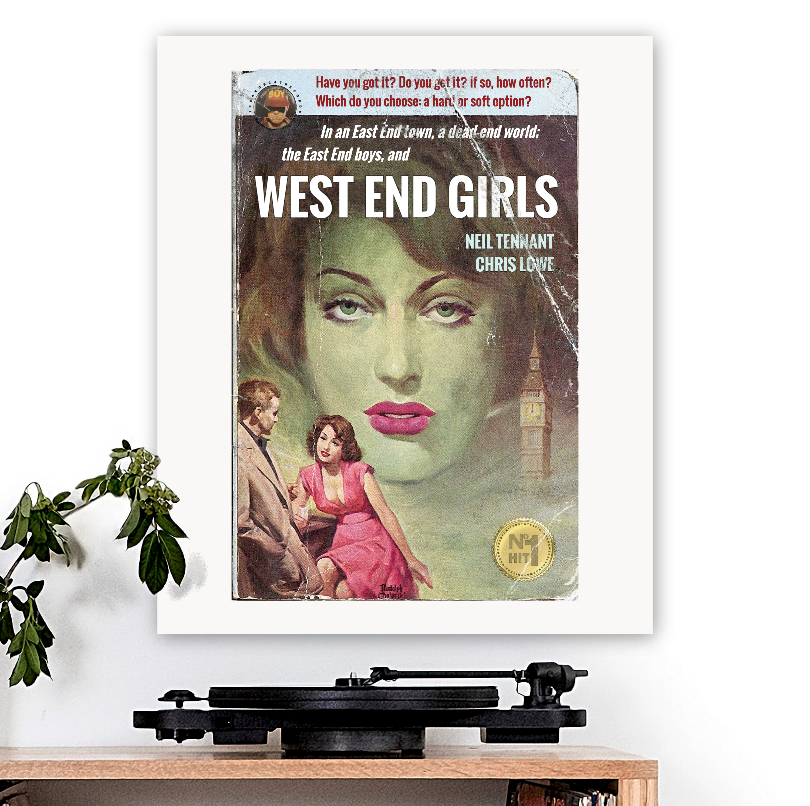 Pet Shop Boys-inspired 'West End Girls' v2 Art Print