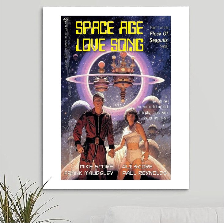 A Flock of Seagulls 'Space Age Love Song' v1 Art Print - RecombinantCulture