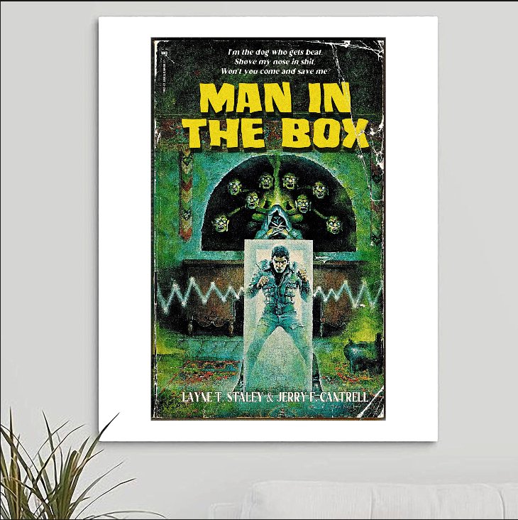 Alice In Chains 'Man In The Box' v1 Art Print - RecombinantCulture