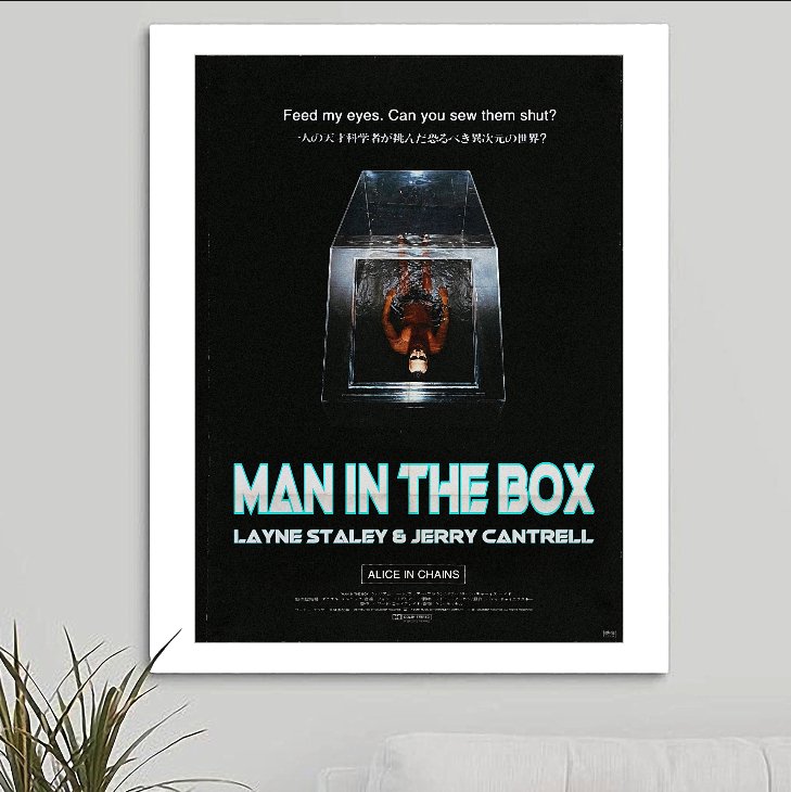 Alice In Chains 'Man In The Box' v2 Art Print - RecombinantCulture