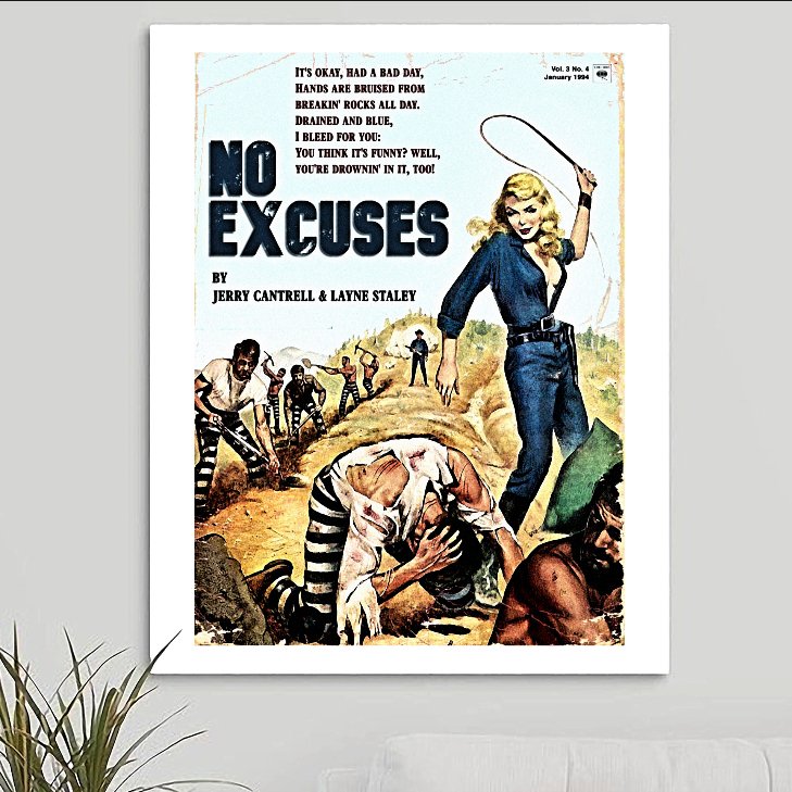 Alice In Chains 'No Excuses' Art Print - RecombinantCulture