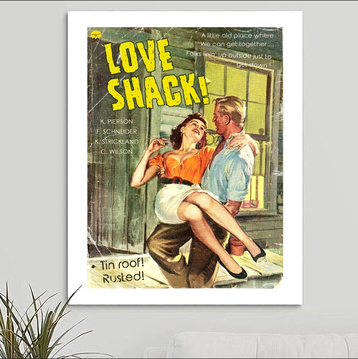 B-52s 'Love Shack' Art Print - RecombinantCulture