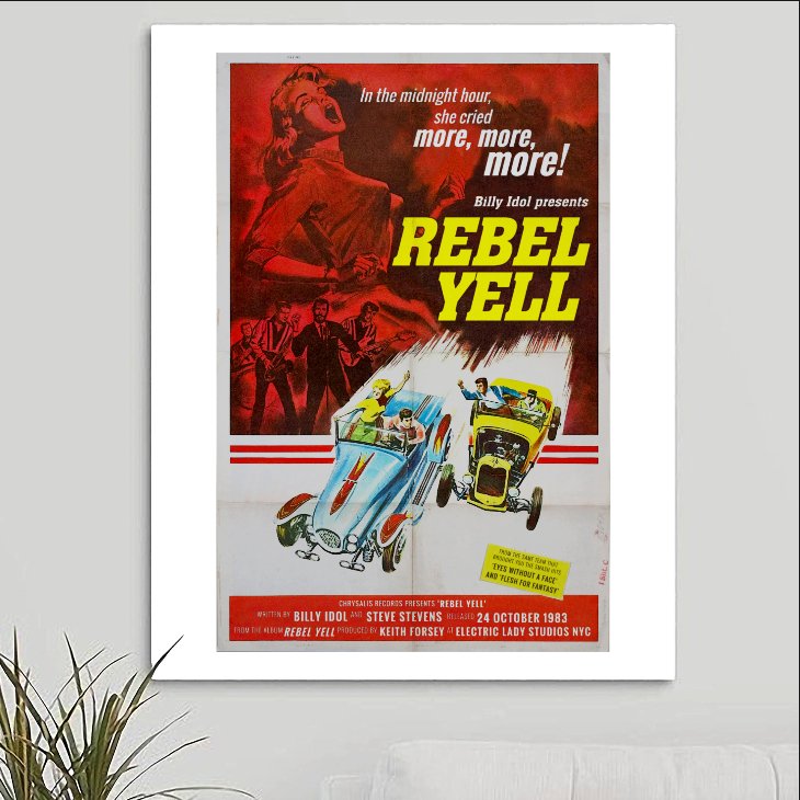 Billy Idol 'Rebel Yell' Art Print - RecombinantCulture