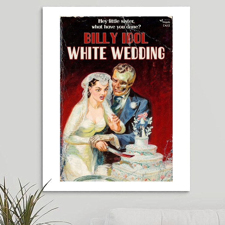 Billy Idol 'White Wedding' Art Print - RecombinantCulture