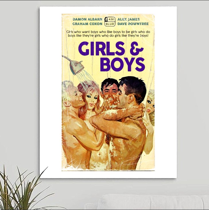 Blur 'Girls and Boys' Art Print - RecombinantCulture