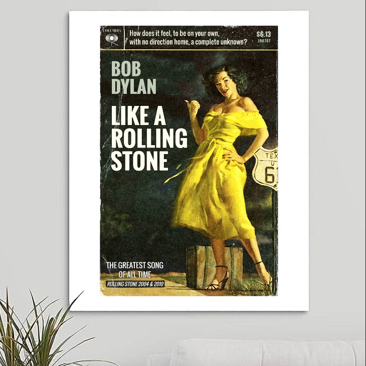 Bob Dylan 'Like A Rolling Stone' Art Print - RecombinantCulture