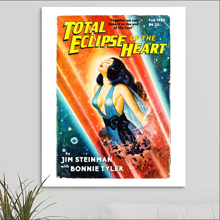 Bonnie Tyler 'Total Eclipse of The Heart' Art Print v2 - RecombinantCulture