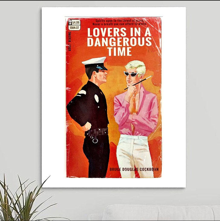 Bruce Cockburn 'Lovers In A Dangerous Time' v1 Art Print - RecombinantCulture