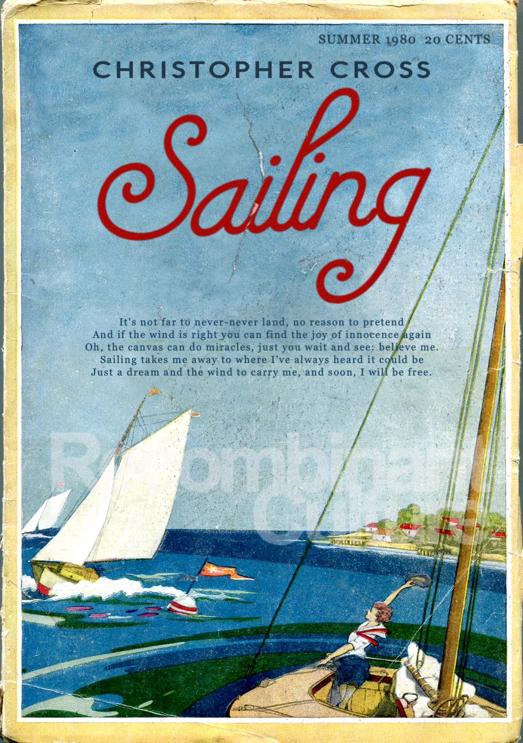 Christopher Cross Sailing Art Print RecombinantCulture Christopher cross sailing art print recombinantculture