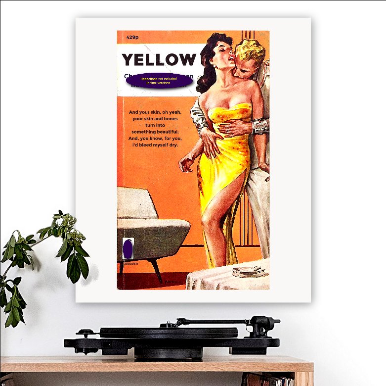 Coldplay - inspired 'Yellow' v2 Art Print - RecombinantCulture