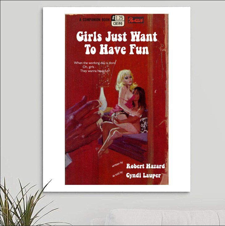 Cyndi Lauper 'Girls Just Want To Have Fun' Art Print - RecombinantCulture