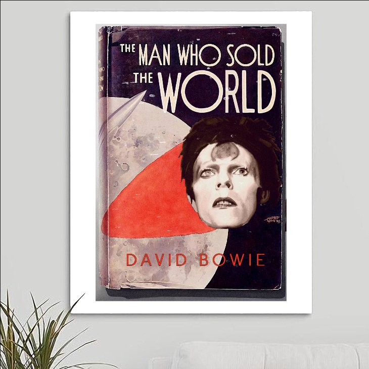 David Bowie 'The Man Who Sold The World' v2 Art Print - RecombinantCulture