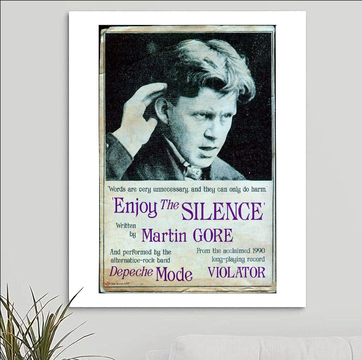 Depeche Mode 'Enjoy The Silence' Art Print - RecombinantCulture