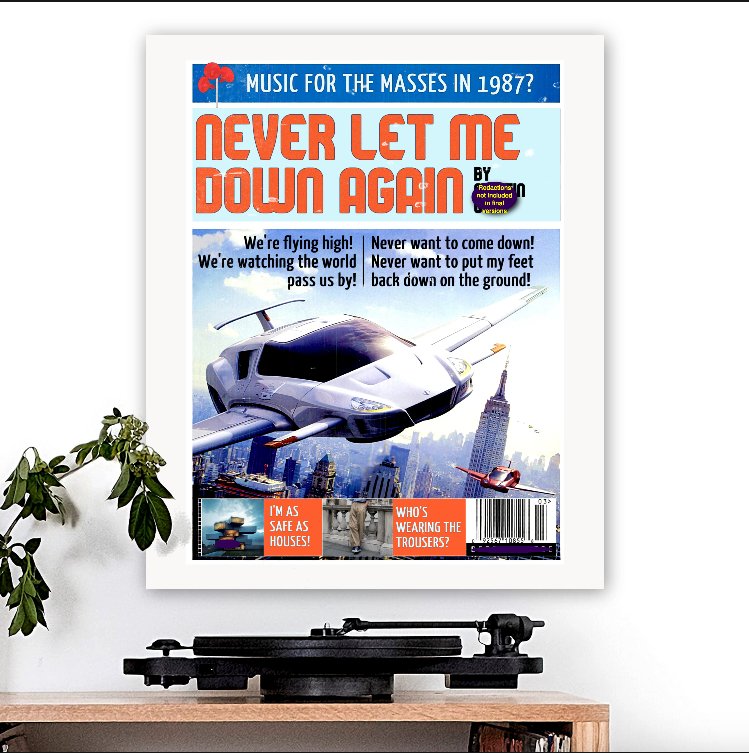 Depeche Mode-inspired 'Never Let Me Down Again' Art Print - RecombinantCulture