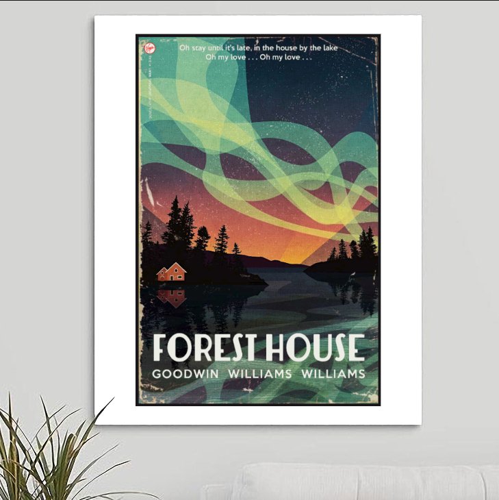 Doves 'Forest House' Art Print - RecombinantCulture