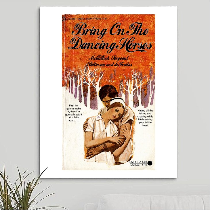 Echo & the Bunnymen 'Bring On The Dancing Horses' Art Print - RecombinantCulture