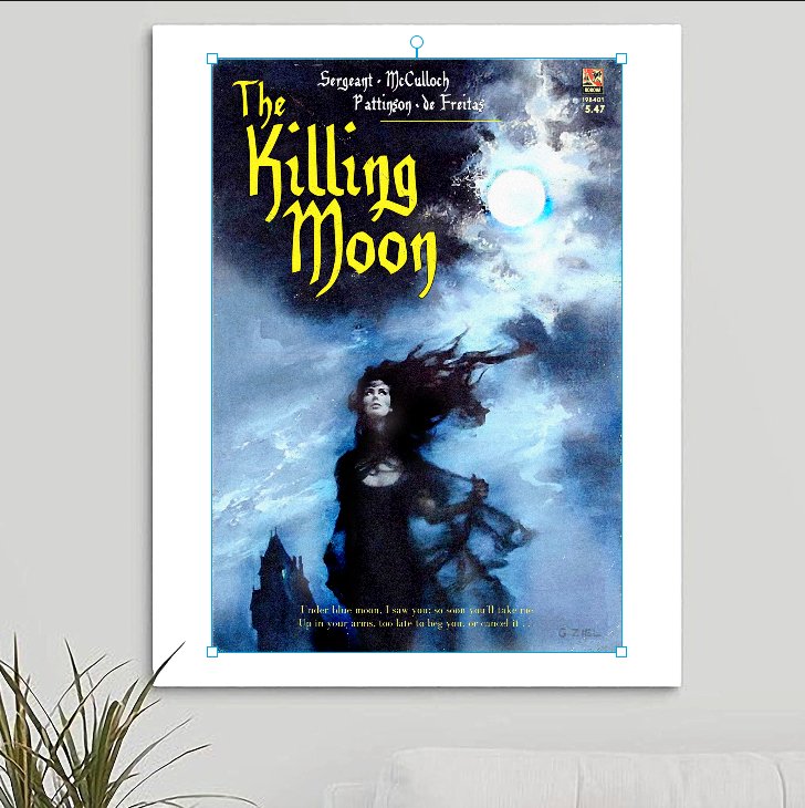 Echo & the Bunnymen 'The Killing Moon' v2 Art Print - RecombinantCulture