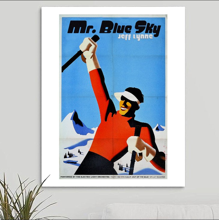 ELO 'Mr Blue Sky' Art Print - RecombinantCulture