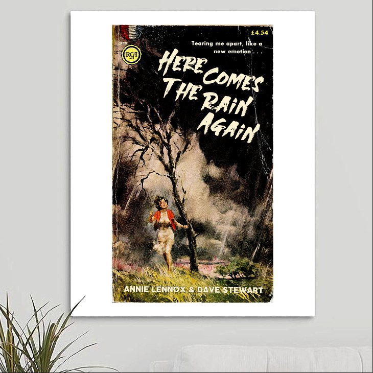 Eurythmics 'Here Comes The Rain Again' Art Print - RecombinantCulture