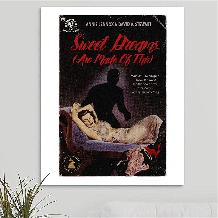 Eurythmics 'Sweet Dreams (Are Made Of This)' Art Print - RecombinantCulture