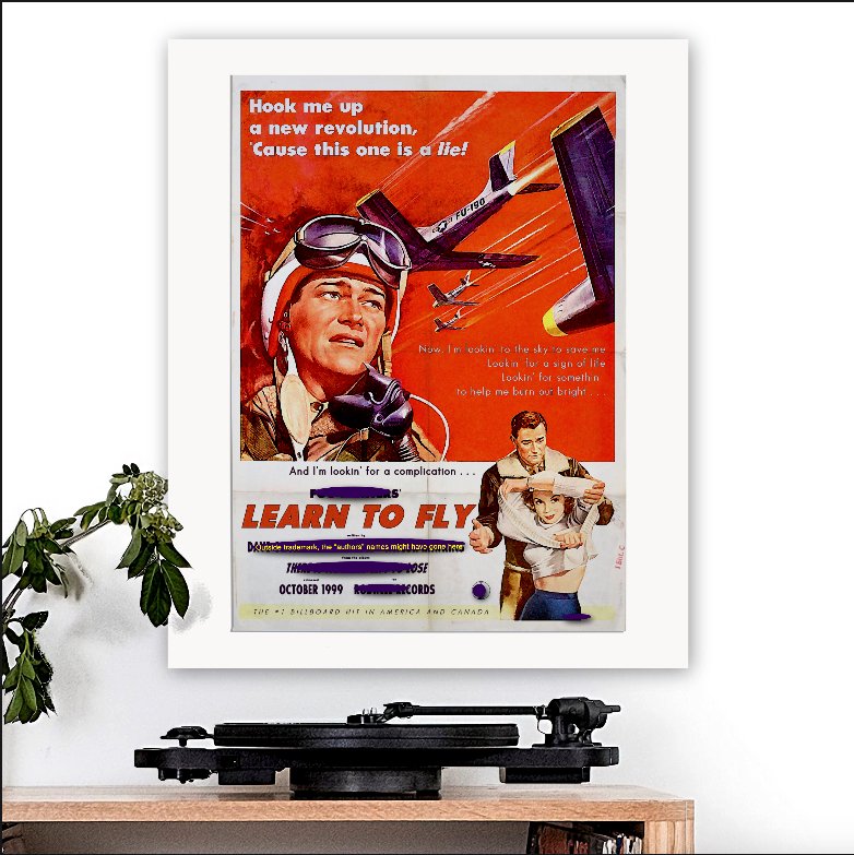 Foo Fighters-inspired 'Learn To Fly' Art Print - RecombinantCulture