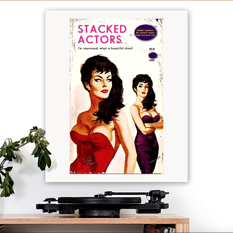 Foo Fighters-inspired 'Stacked Actors' Art Print - RecombinantCulture