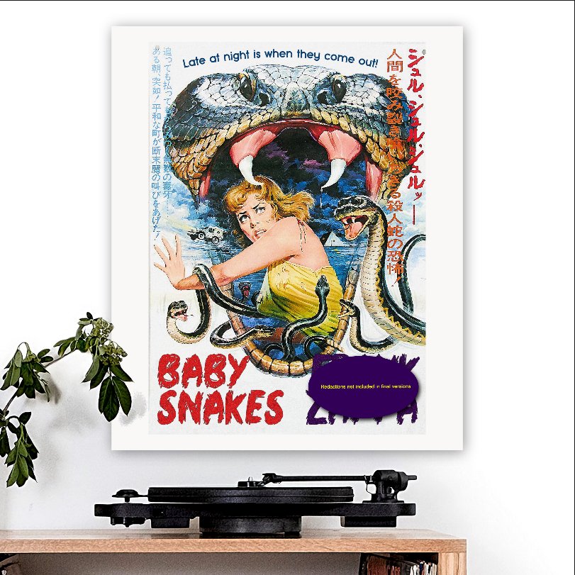 Frank Zappa-inspired 'Baby Snakes' Art Print - RecombinantCulture