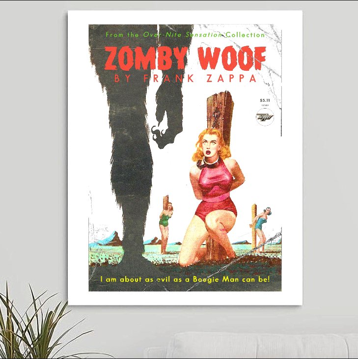 Frank Zappa 'Zomby Woof' Art Print - RecombinantCulture