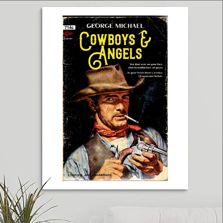 George Michael 'Cowboys and Angels' Art Print - RecombinantCulture