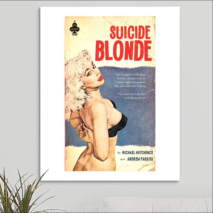 INXS 'Suicide Blonde' Art Print - RecombinantCulture