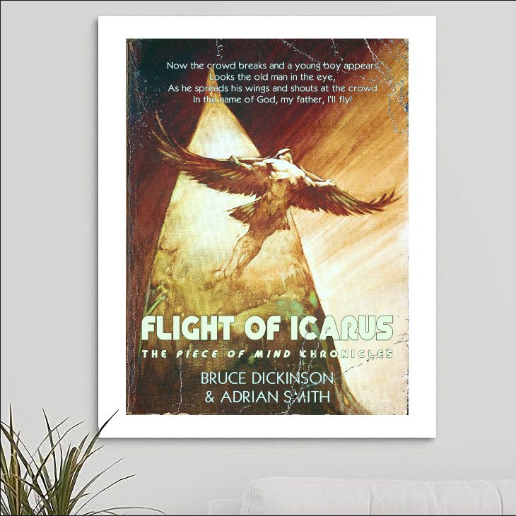 Iron Maiden 'Flight of Icarus' Art Print - RecombinantCulture