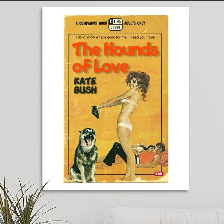 Kate Bush 'Hounds of Love' v1 Art Print - RecombinantCulture