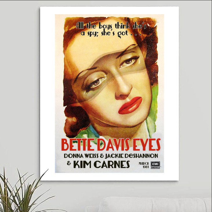 Kim Carnes 'Bette Davis Eyes' Art Print - RecombinantCulture