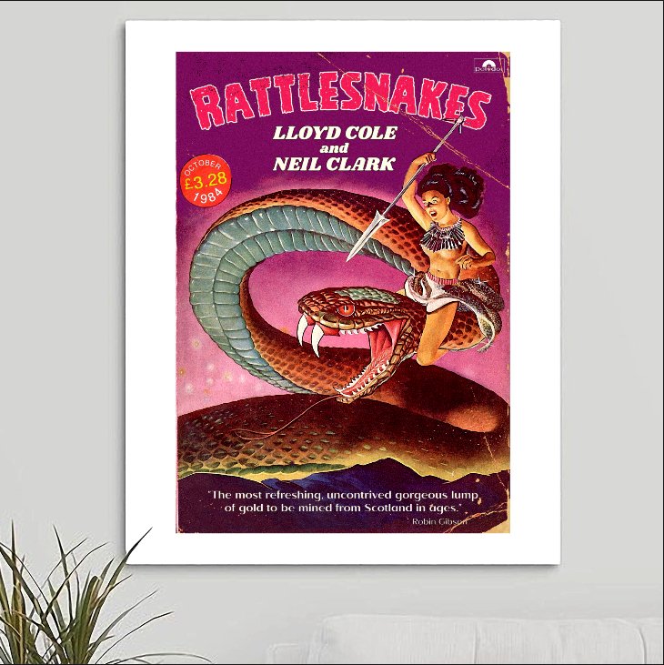 Lloyd Cole and The Commotions 'Rattlesnakes' Art Print - RecombinantCulture