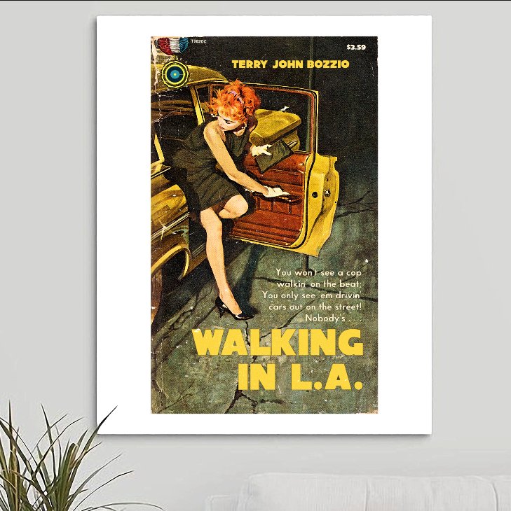 Missing Persons 'Walking In L.A.' Art Print - RecombinantCulture