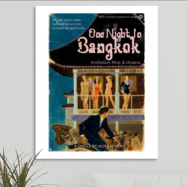 Murray Head 'One Night In Bangkok' Art Print - RecombinantCulture