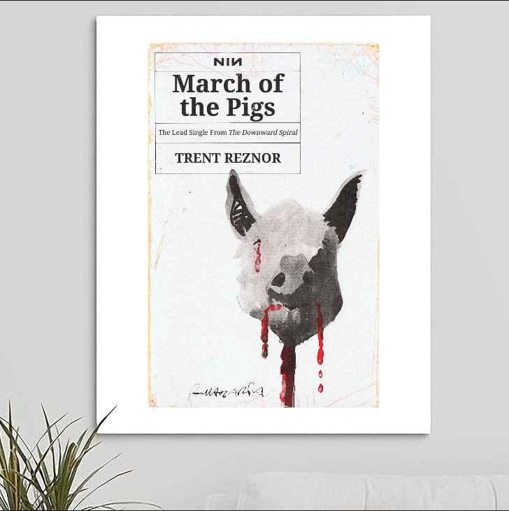 Nine Inch Nails NIN 'March of The Pigs' Art Print - RecombinantCulture