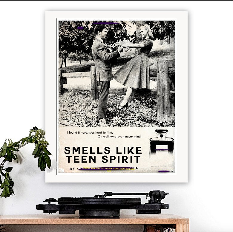 Nirvana-inspired 'Smells Like Teen Spirit' Art Print - RecombinantCulture