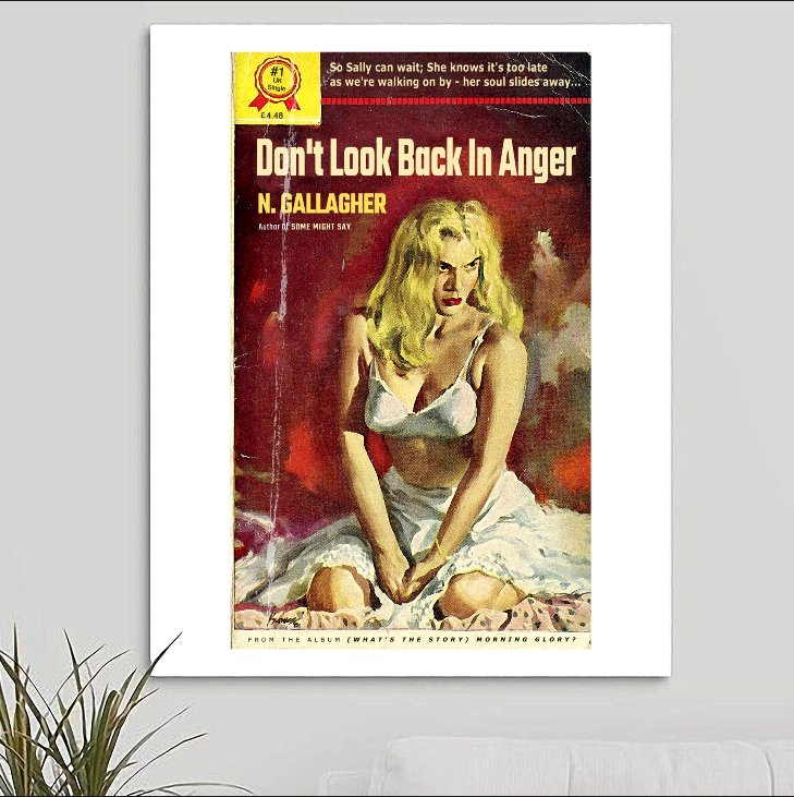 Oasis 'Don't Look Back In Anger' Art Print - RecombinantCulture