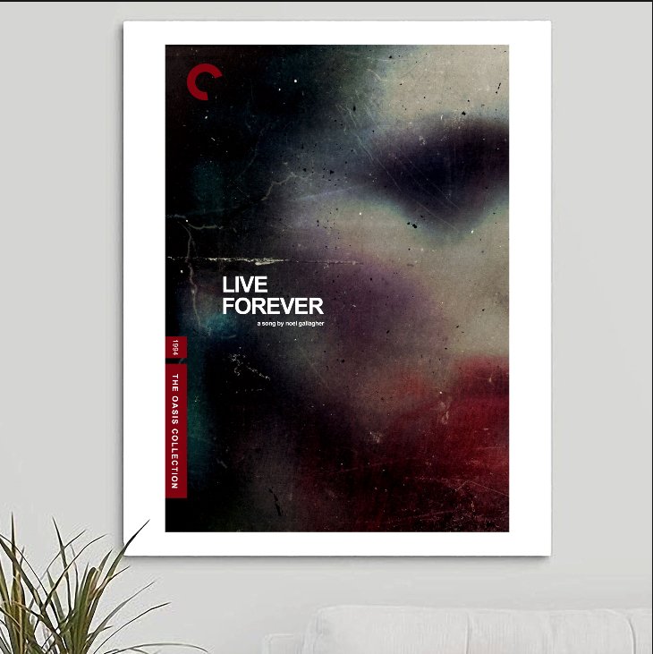 Oasis 'Live Forever' Art Print - RecombinantCulture