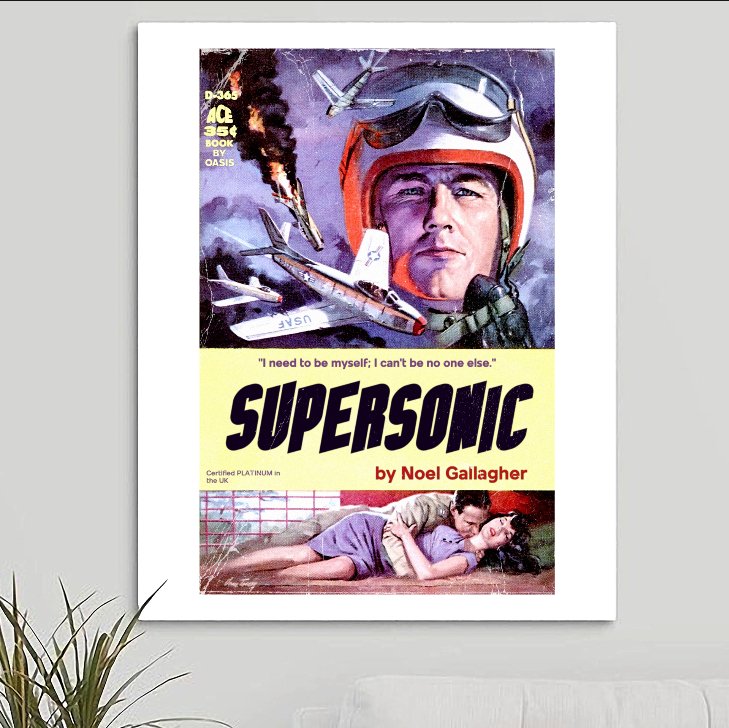 Oasis 'Supersonic' Art Print - RecombinantCulture