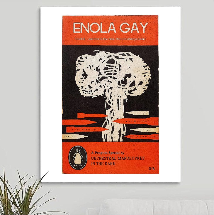 OMD Orchestral Manoeuvers in the Dark 'Enola Gay' Art Print - RecombinantCulture