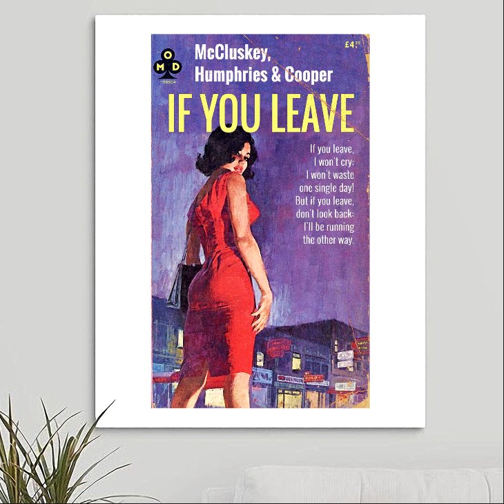 OMD Orchestral Manoeuvers in the Dark 'If You Leave' Art Print - RecombinantCulture